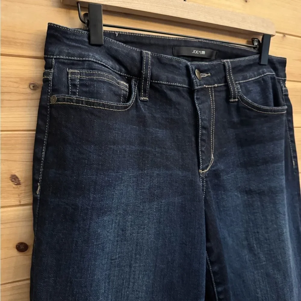 Joes Jeans Size 31/12 Mid Rise Dark Wash Bootcut Cotton Lycra Blend Jeans